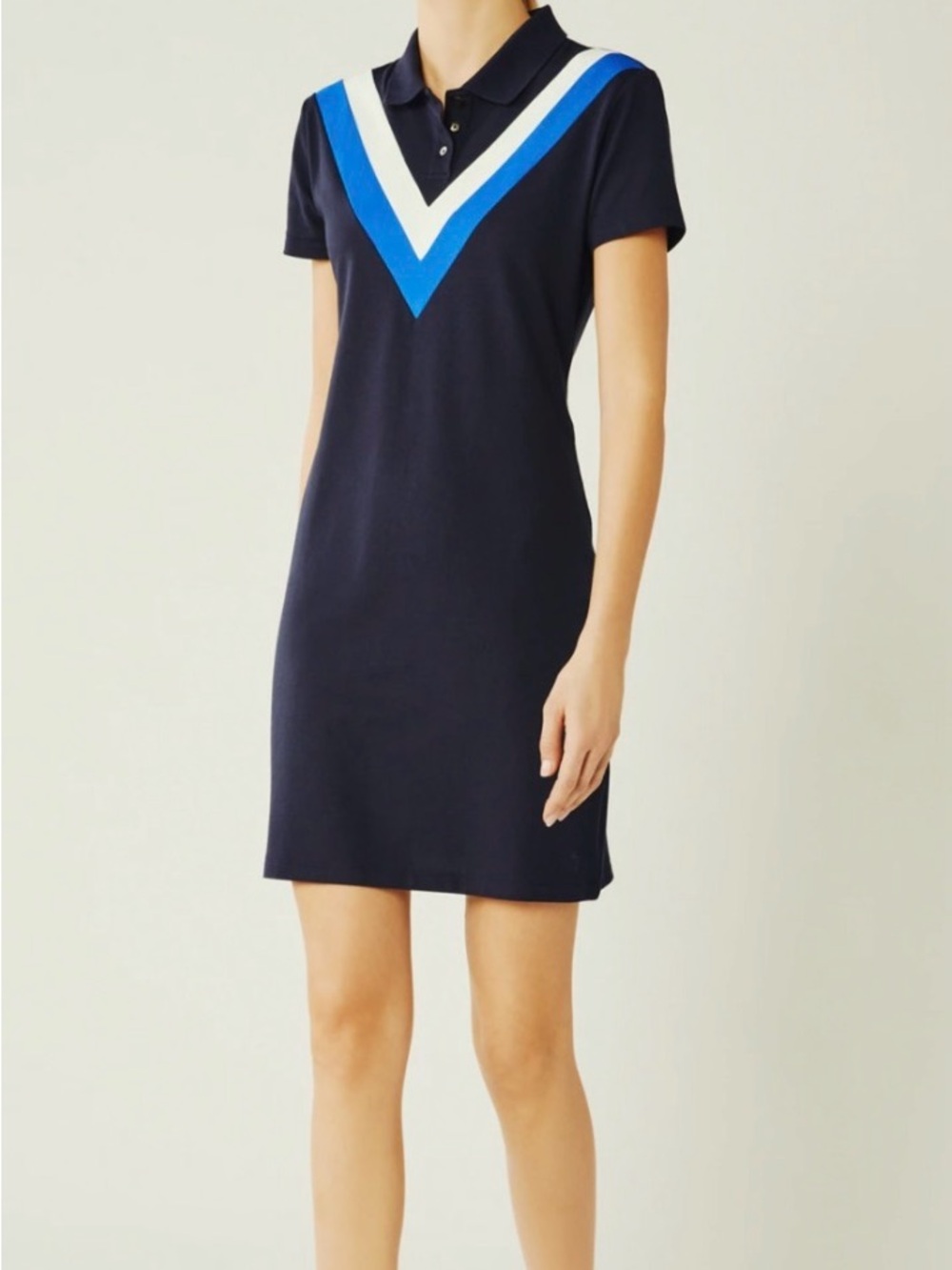 Tory Burch Performance Pique
Cheveron Polo Tennis Dress Small